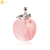 Crystal Apple Pendant Necklace | Apple Necklace Crystal Apple Pendant Necklace | Apple Necklace