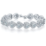 Luxury Heart 925 Sterling Silver Bracelet Luxury Heart 925 Sterling Silver Bracelet