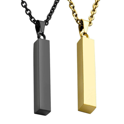 vertical bar necklace