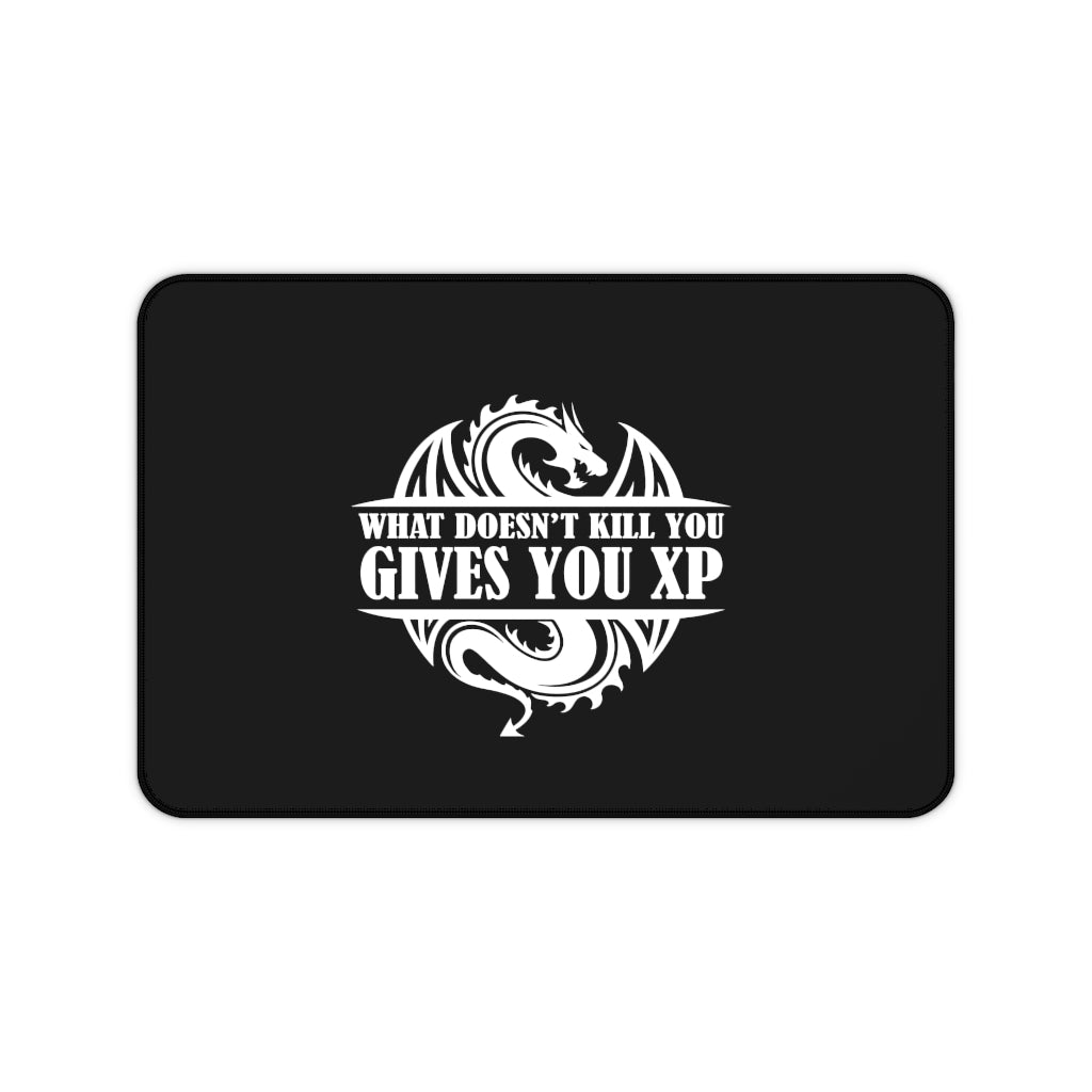 What Doesn't Kill You Gives You XP Fantasy RPG Dice Mouse Pad | Dungeon Master Mouse Mat | Tabletop RPG Mouse Pad | Tabletop Games | RPG Pad | Role Playing Desk Mat