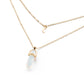 Natural Stone Moon Choker Pendant Necklace
