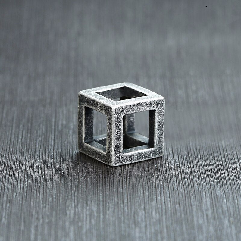 Men's Stainless Steel Necklace Cube Necklace Geometry Puzzle Necklace