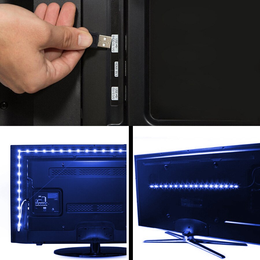 LED Strip Lights 2M/3M RGB Flexible USB Light
