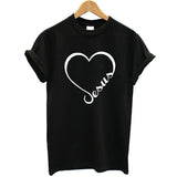 Love Jesus Faith Heart Christian T-Shirt christian t shirt, jesus t shirt, christian tee shirts, christian shirts for women, christian tees, christian t shirts for women, religious t shirts, bible verse t shirts
