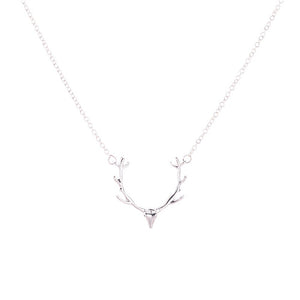 Elk Deer Antlers Pendant Necklace Elk Deer Antlers Pendant Necklace