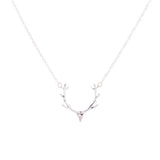 Elk Deer Antlers Pendant Necklace Elk Deer Antlers Pendant Necklace