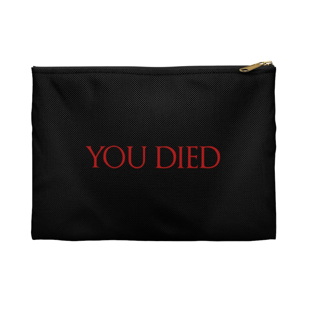 You Died RPG Fantasy Tabletop Gaming Dice Pouch | RPG Accessory Pouch