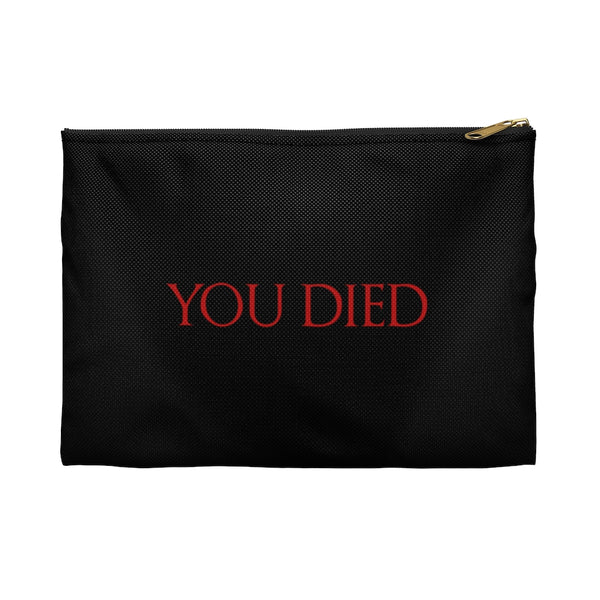 You Died RPG Fantasy Tabletop Gaming Dice Pouch | RPG Accessory Pouch