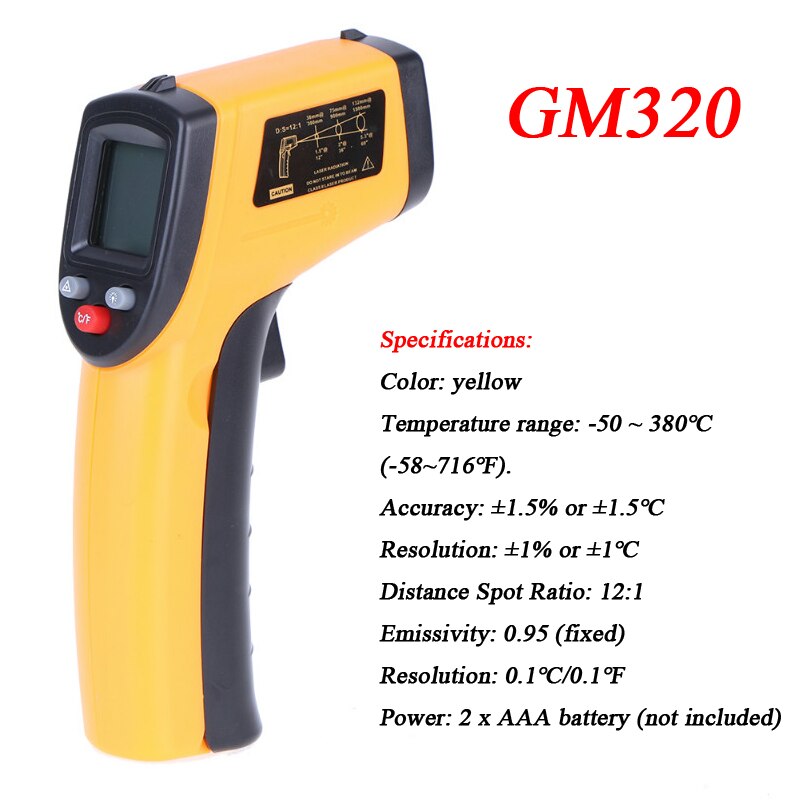 LCD Display Digital Infrared Forehead Electronic Thermometer