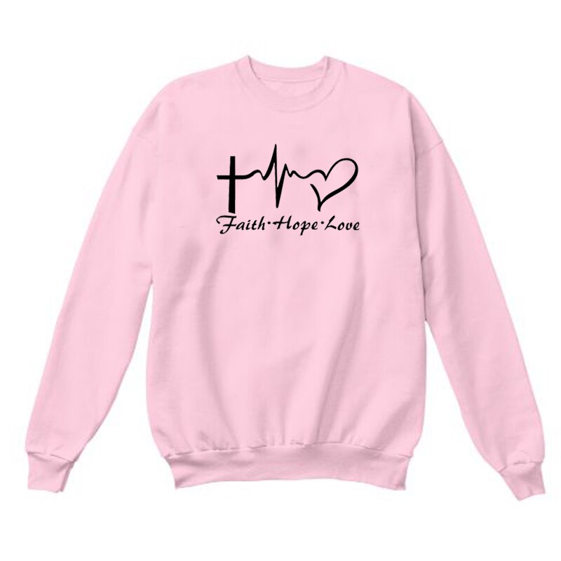 Faith, Hope, & Love Letter Christian Jesus Sweatshirt