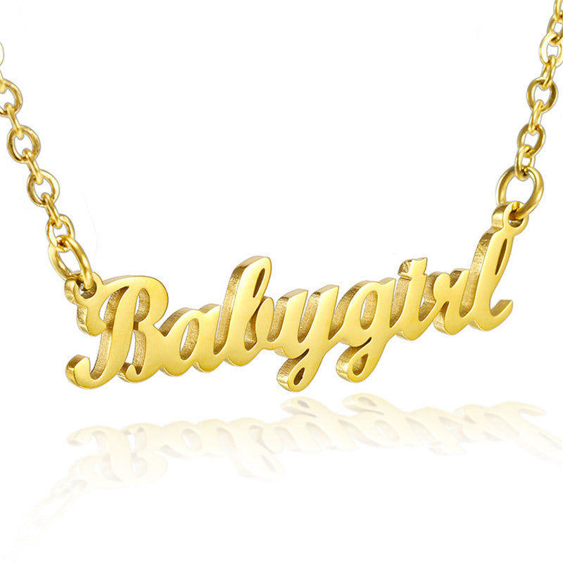 Gift for Daughter Love Mom | Always Be My Baby Girl | Name Necklace –  Uniquery Studio