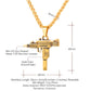 Gun Necklace | Uzi Pistol | Titanium Steel High | Fashion Streetwear | Uzi Sub Machine Gun