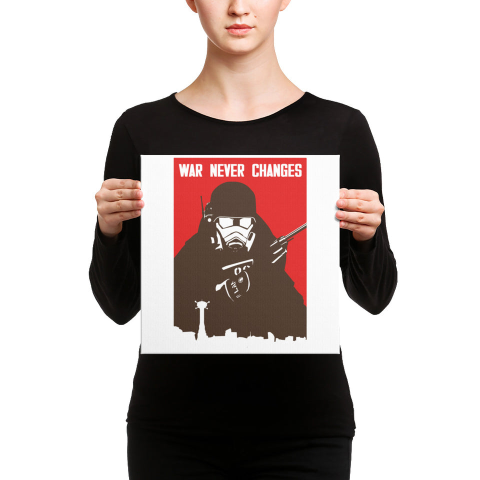 War Never Changes New Vegas Canvas Print