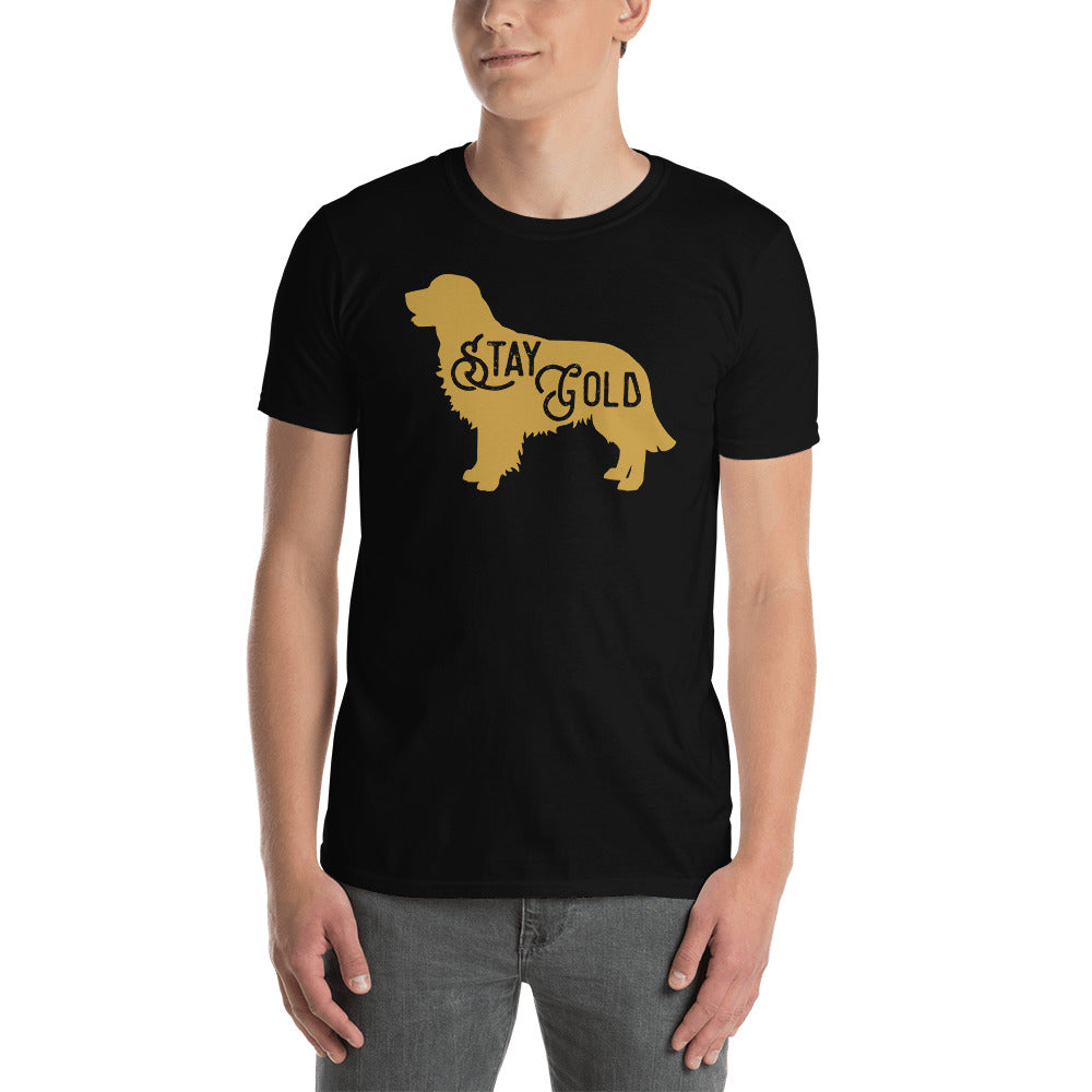 Stay Gold Golden Retriever - Dog Lover Dogs Unisex T-Shirt Main image