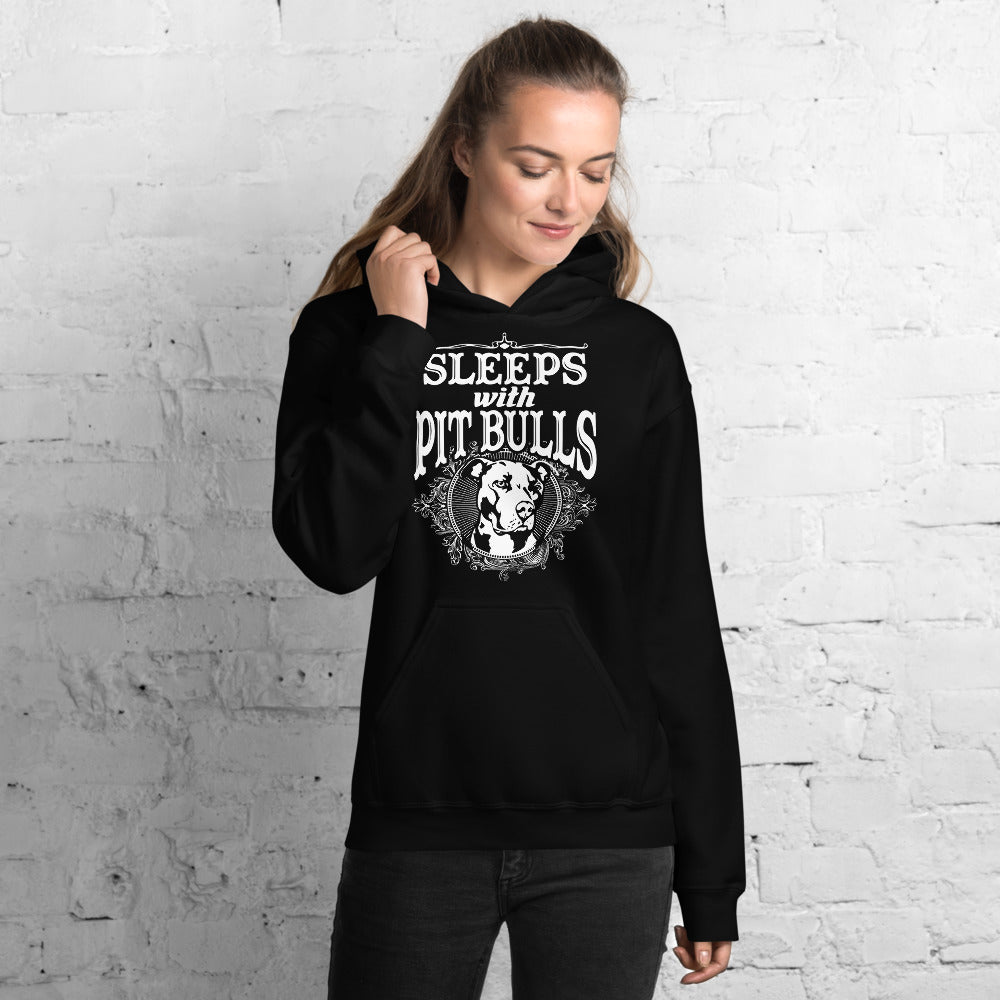 Sleeps With Pitbulls Unisex Hoodie