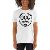 Dog Mom 2 White Unisex T-Shirt Dog Mom 2 White Unisex T-Shirt