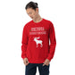 Merry Christmoose - Christmas Xmas Holidays Unisex Ugly Xmas Sweater Sweatshirt