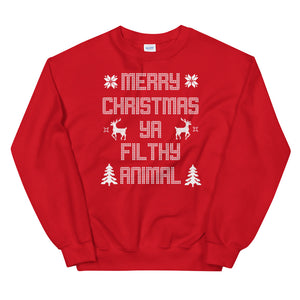 Merry Christmas Ya Filthy Animal Unisex Ugly Xmas Sweater Sweatshirt Merry Christmas Ya Filthy Animal Unisex Ugly Xmas Sweater Sweatshirt