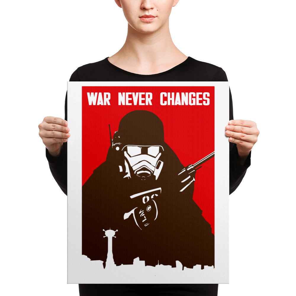 War Never Changes New Vegas Canvas Print