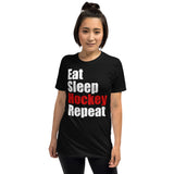 Eat Sleep Hockey Repeat Unisex T-Shirt ice hockey hockey player, hockey shirt, hockey t shirt