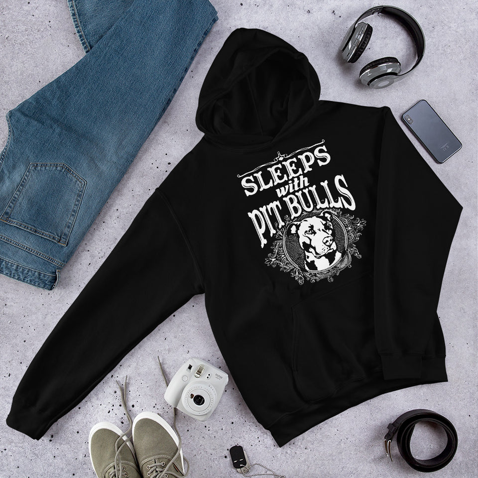 Sleeps With Pitbulls Unisex Hoodie