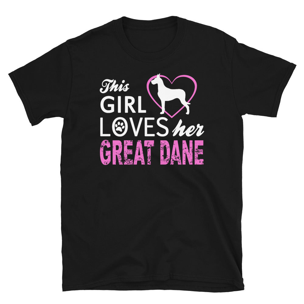 This Girl Loves Her Great Dane Dog Lover Unisex T-Shirt