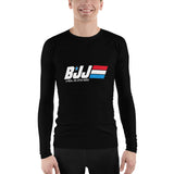 BJJ A Real Jiu Jitsu Hero Men's Brazilian Jiu Jitsu Rash Guard Brazilian Jiu-Jitsu BJJ Brazilian Jiu Jitsu Rash Guard Rashguard