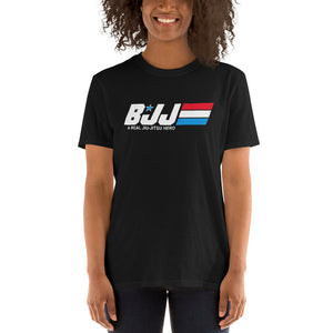BJJ A Real Jiu Jitsu Hero Unisex Brazilian Jiu Jitsu T-Shirt BJJ A Real Jiu Jitsu Hero Unisex Brazilian Jiu Jitsu T-Shirt