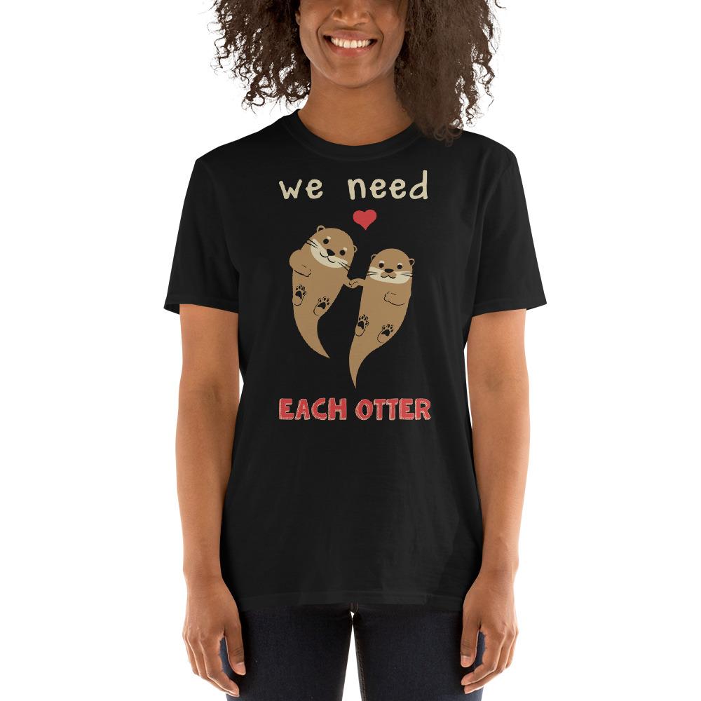 otter otters love couple shirts