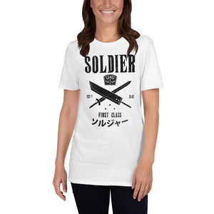 Soldier First Class Unisex Light T-Shirt Final Fantasy 7, Cloud Strife, FF7, final fantasy shirt, final fantasy t shirt, final fantasy tshirt