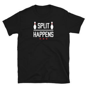 Split Happens Bowling Shirt | Bowling Lovers Unisex T-Shirt Split Happens Bowling Shirt | Bowling Lovers Unisex T-Shirt