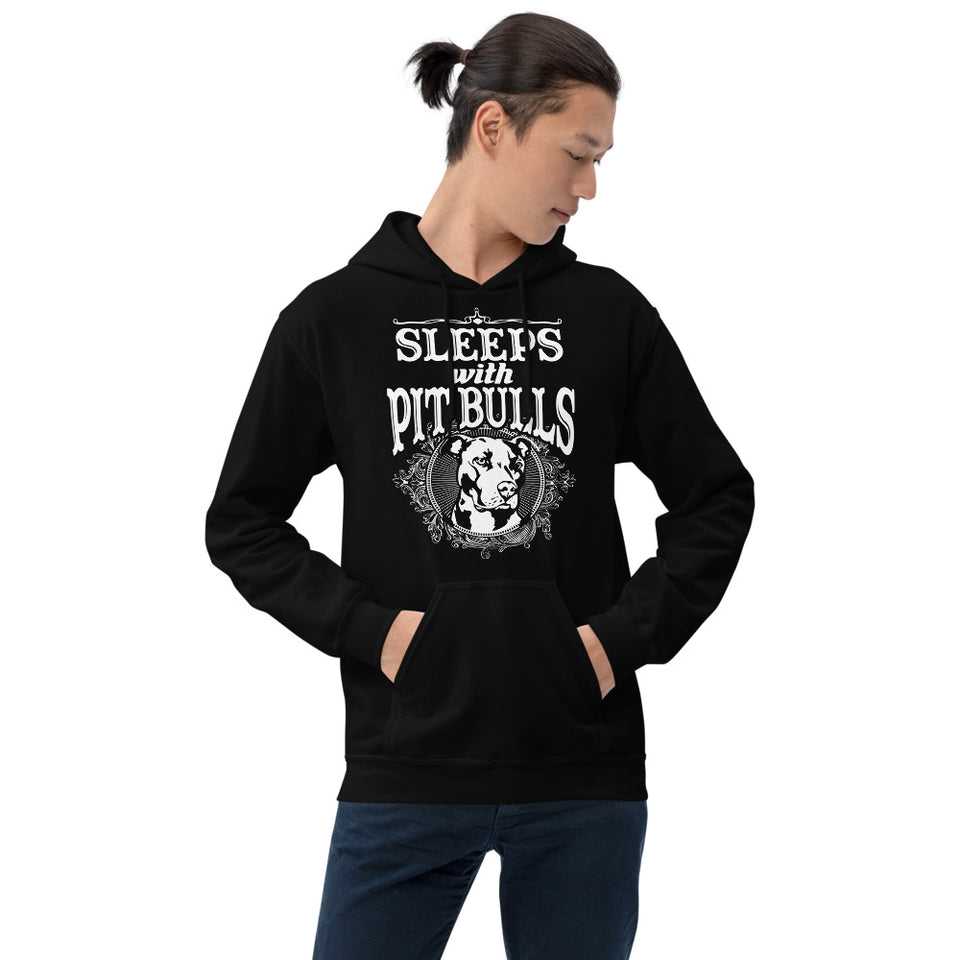 Sleeps With Pitbulls Unisex Hoodie