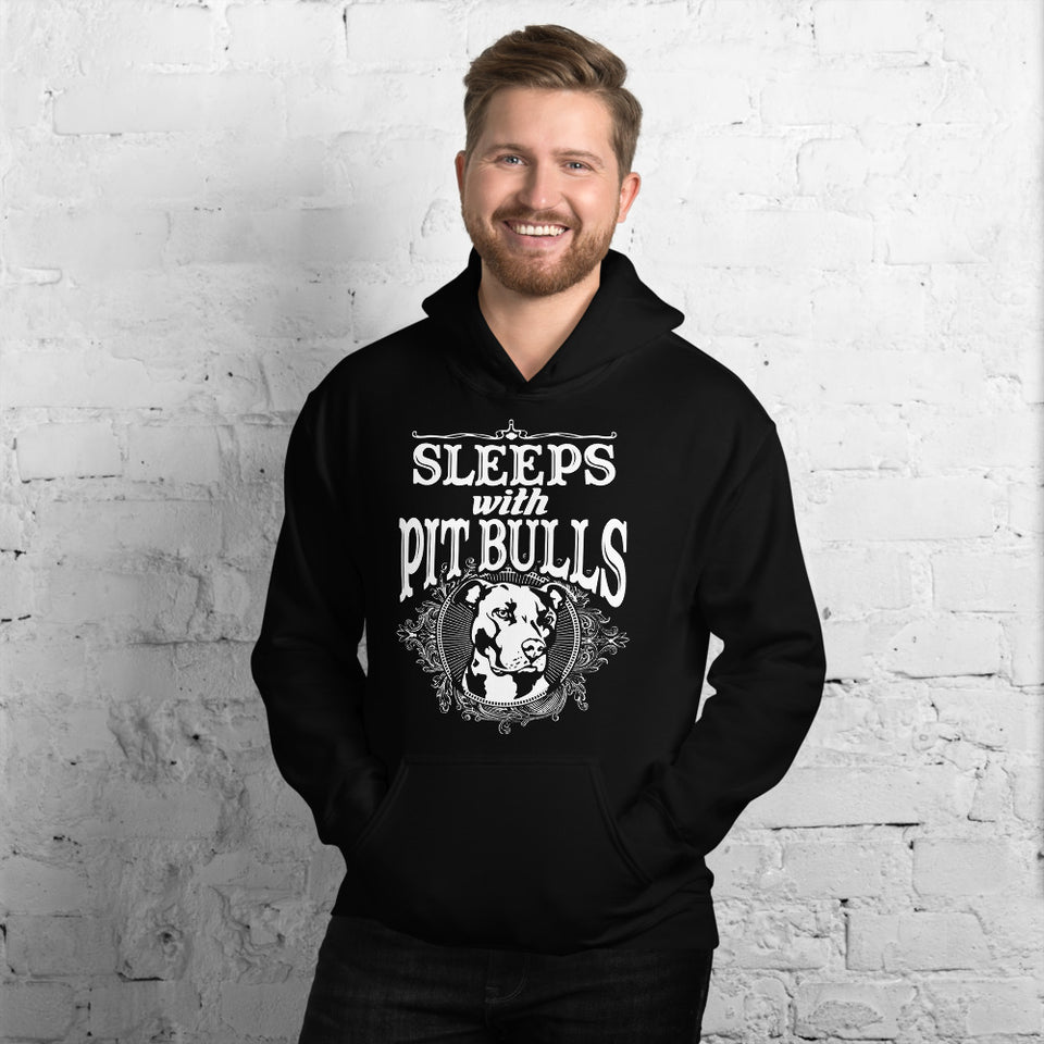 Sleeps With Pitbulls Unisex Hoodie
