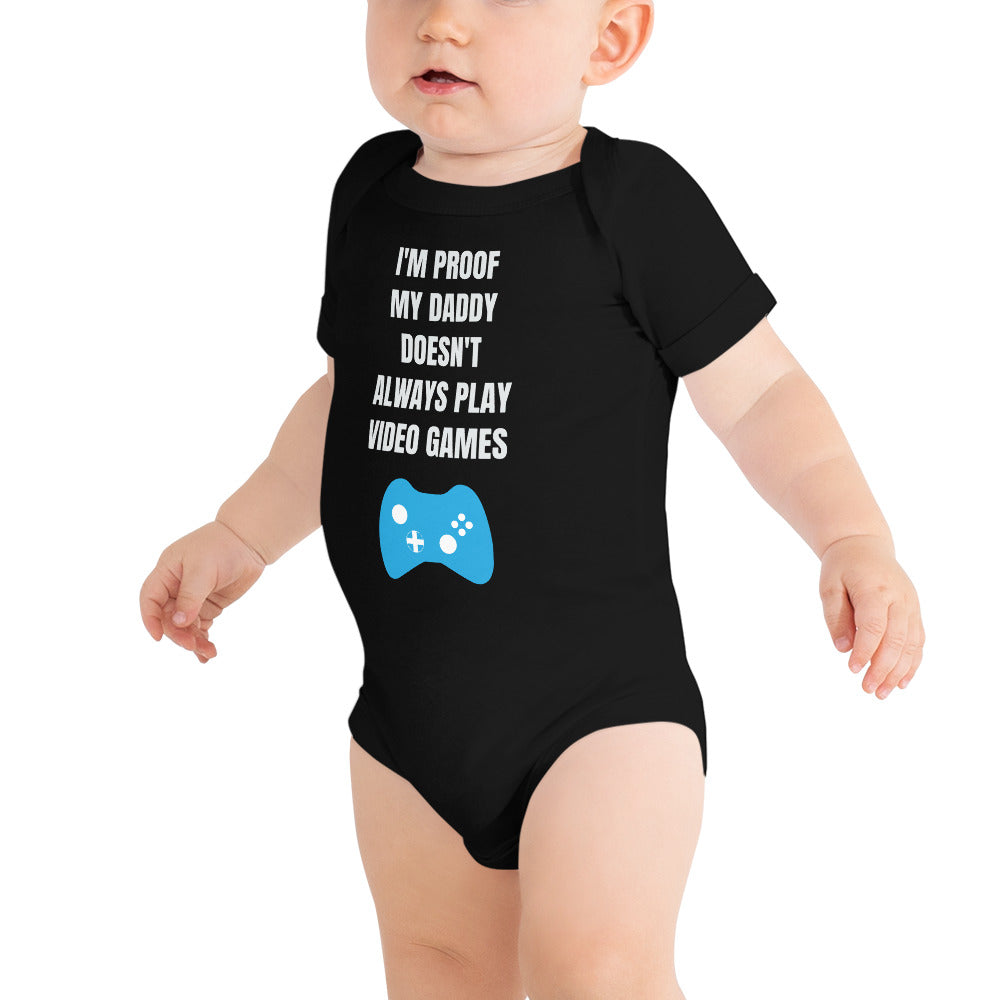 I'm Proof My Daddy Doesn't Always Play Video Games T-Shirt Main image