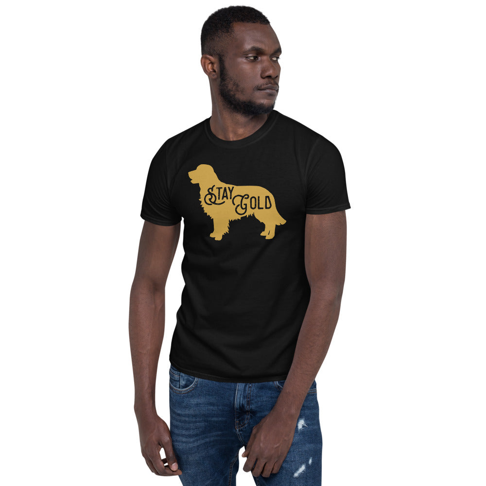Stay Gold Golden Retriever - Dog Lover Dogs Unisex T-Shirt Secondary image