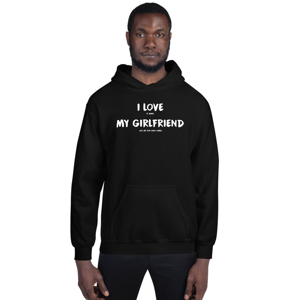 I Love It When My Girlfriend Lets Me Play Video Games Unisex Hoodie Secondary image