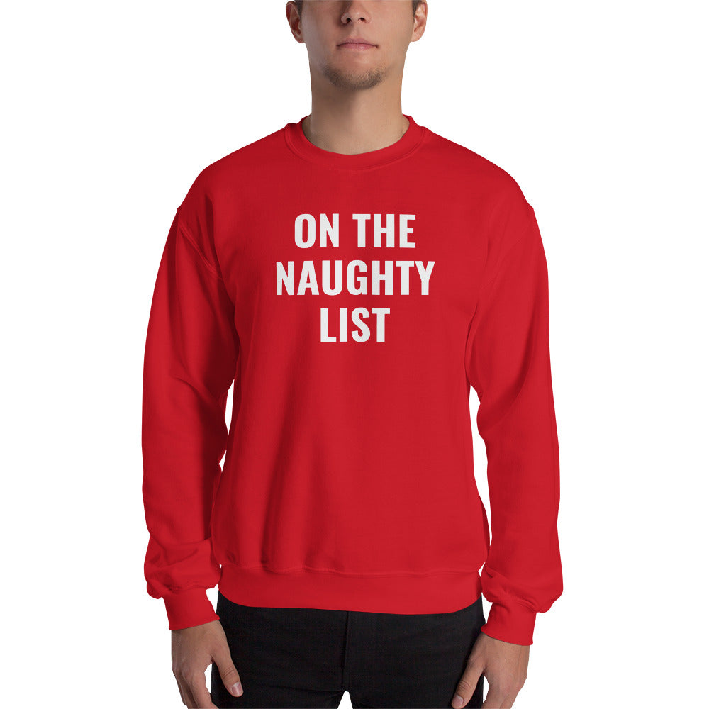 On The Naughty List Xmas Sweater | Christmas Ugly Sweater Sweatshirt Main image