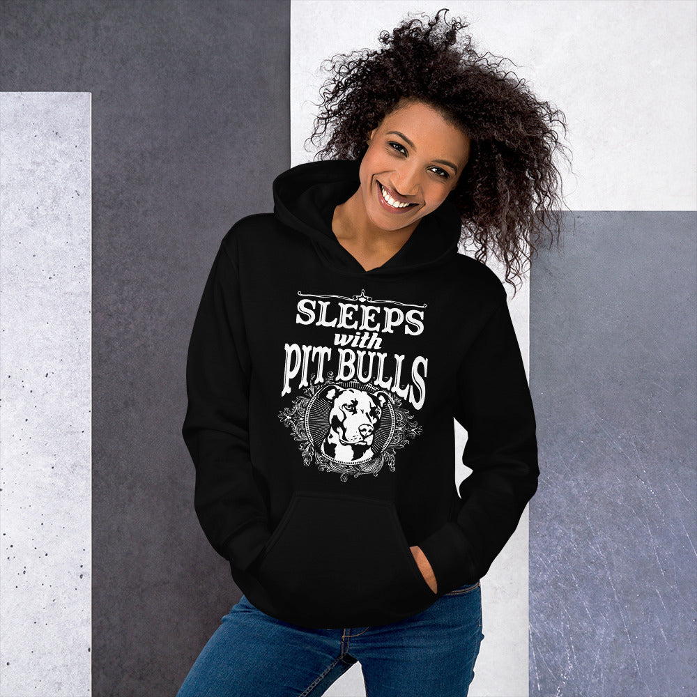 Sleeps With Pitbulls Unisex Hoodie