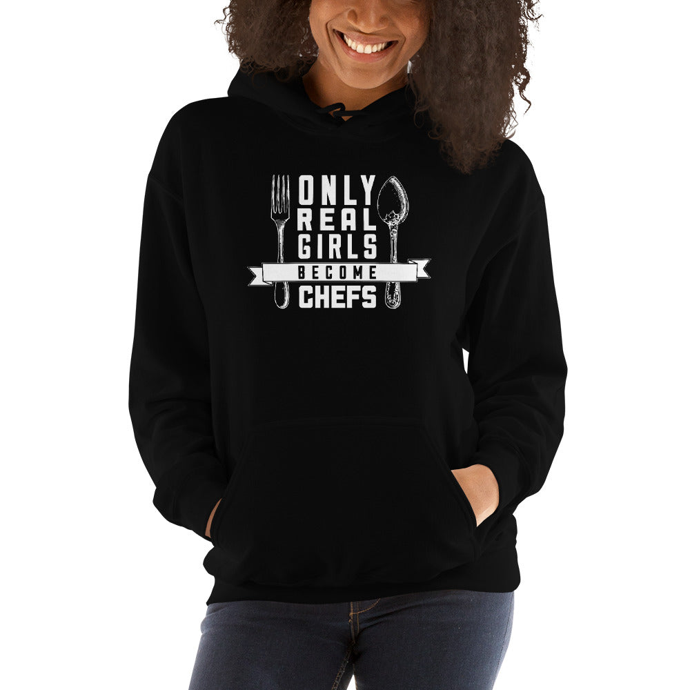 Only Real Girls Become Chefs Hoodie Main image