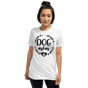 Dog Mom 2 White Unisex T-Shirt