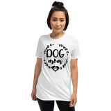 Dog Mom 2 White Unisex T-Shirt Dog Mom 2 White Unisex T-Shirt