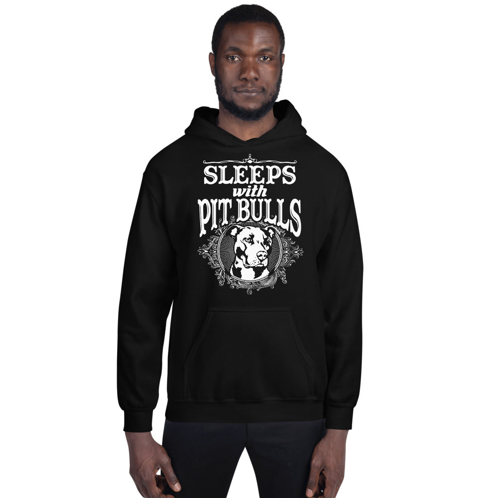 Sleeps With Pitbulls Unisex Hoodie