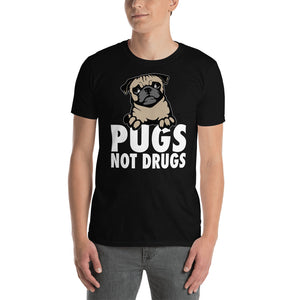 Pugs Not Drugs - Pug Unisex T-Shirt Pugs Not Drugs - Pug Unisex T-Shirt