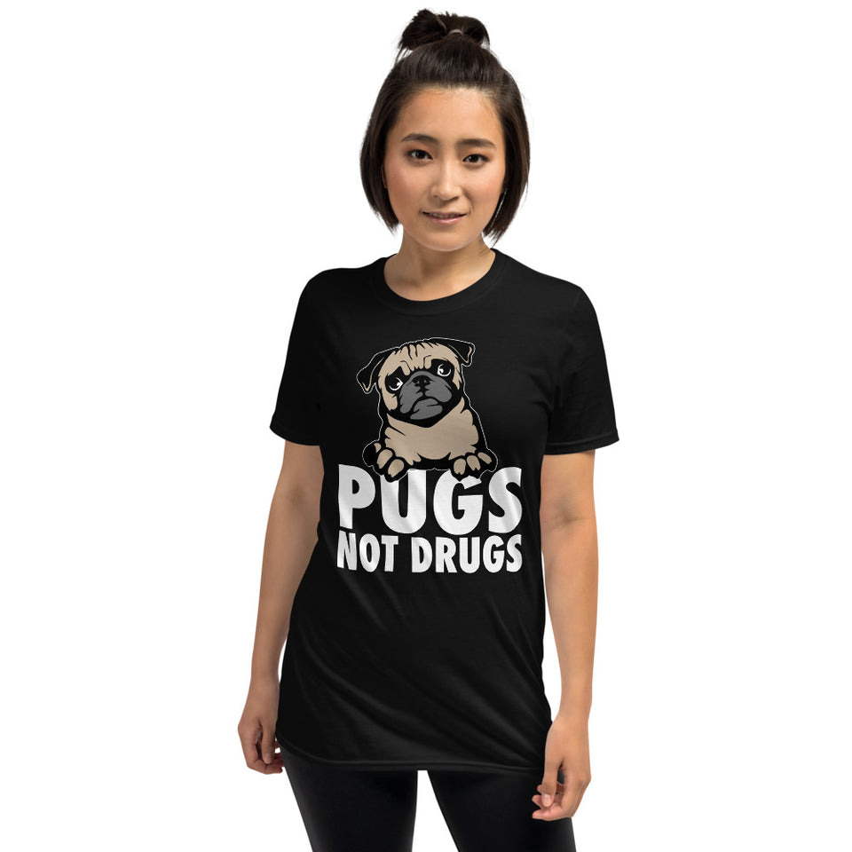 Pugs Not Drugs - Pug Unisex T-Shirt