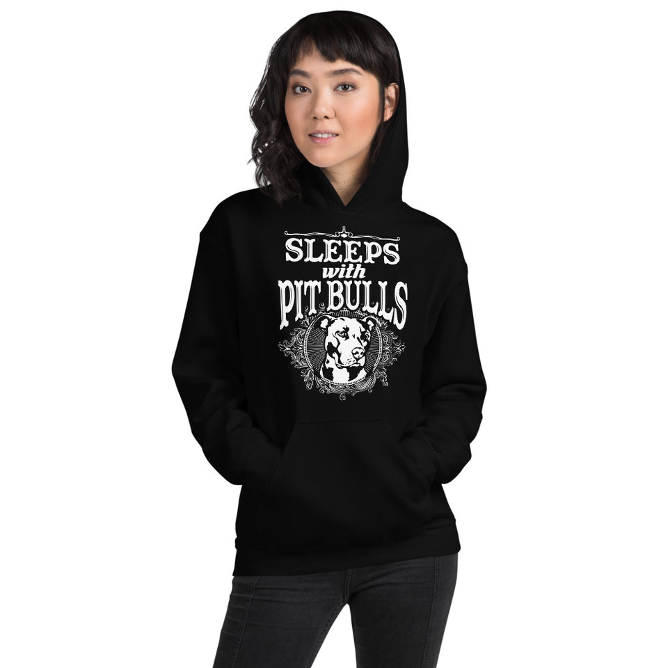 Sleeps With Pitbulls Unisex Hoodie