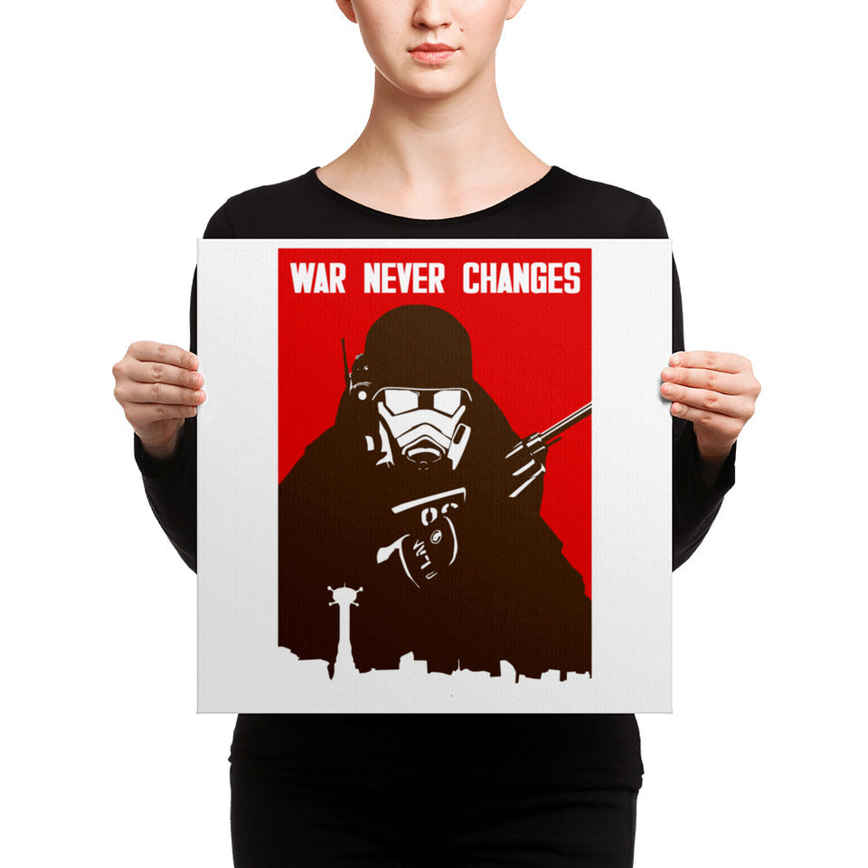 War Never Changes New Vegas Canvas Print