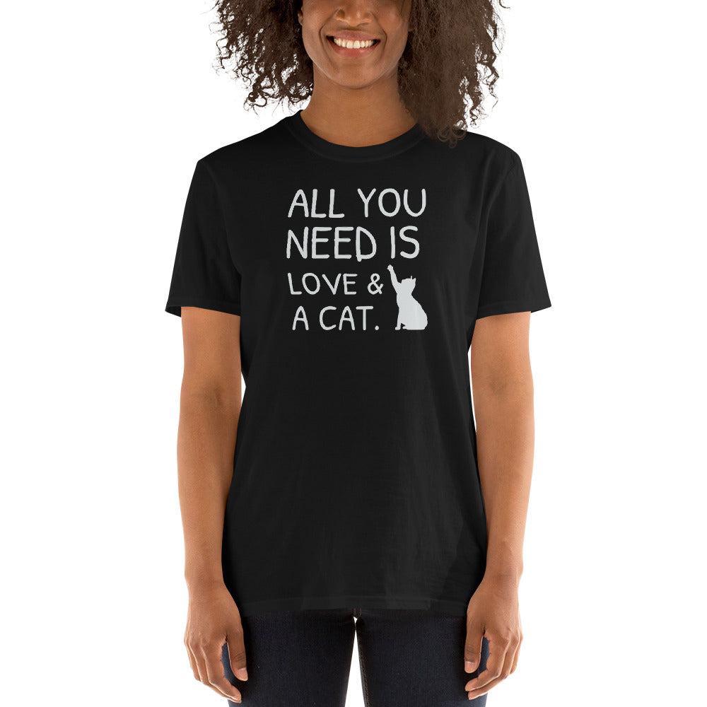 All You Need Is Love & A Cat Unisex T-Shirt Secondary image