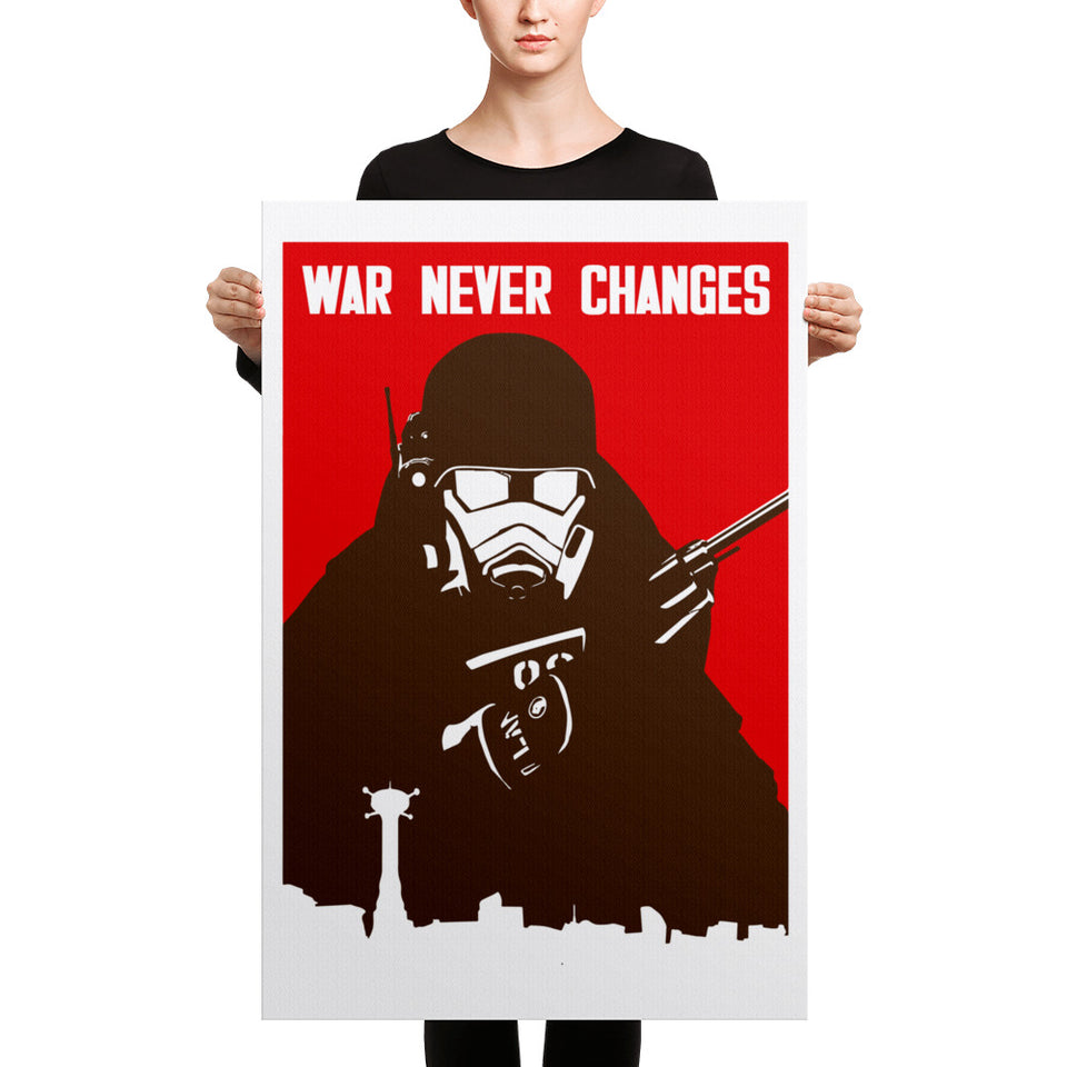 War Never Changes New Vegas Canvas Print
