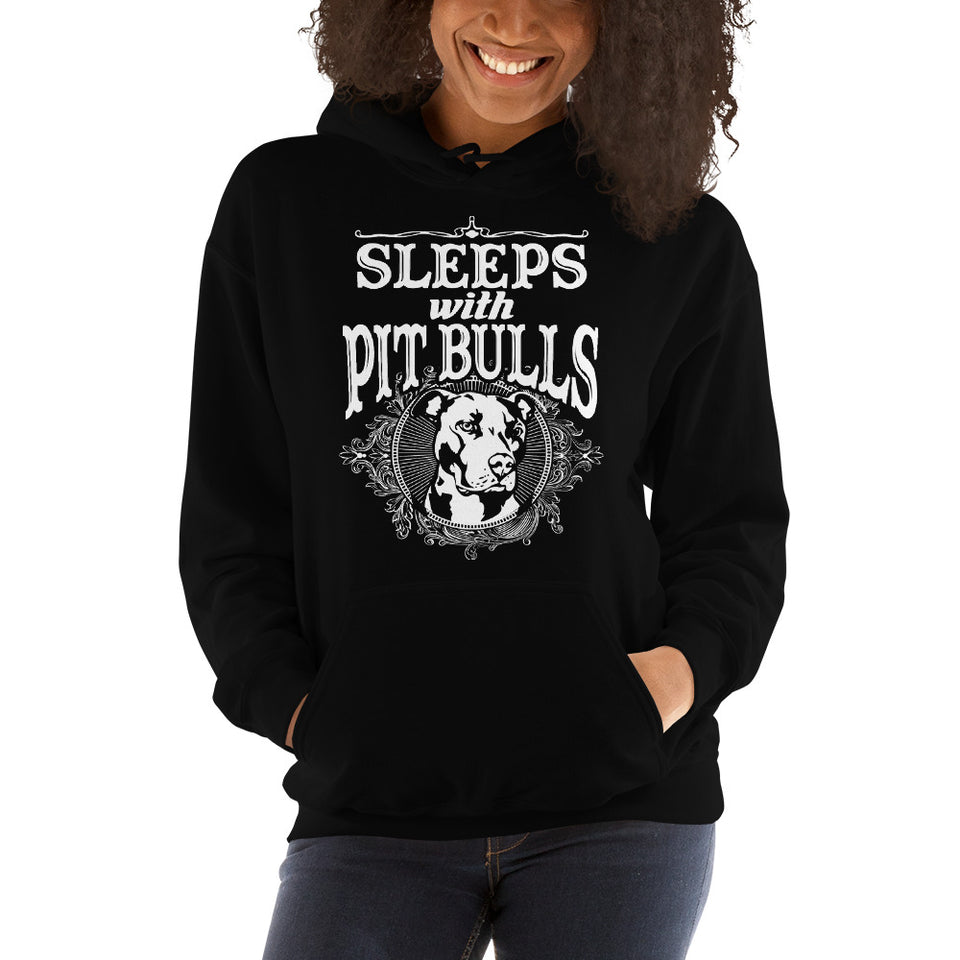 Sleeps With Pitbulls Unisex Hoodie