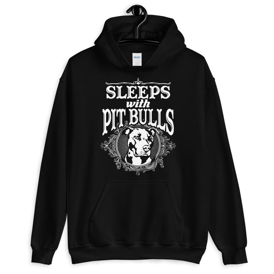 Sleeps With Pitbulls Unisex Hoodie